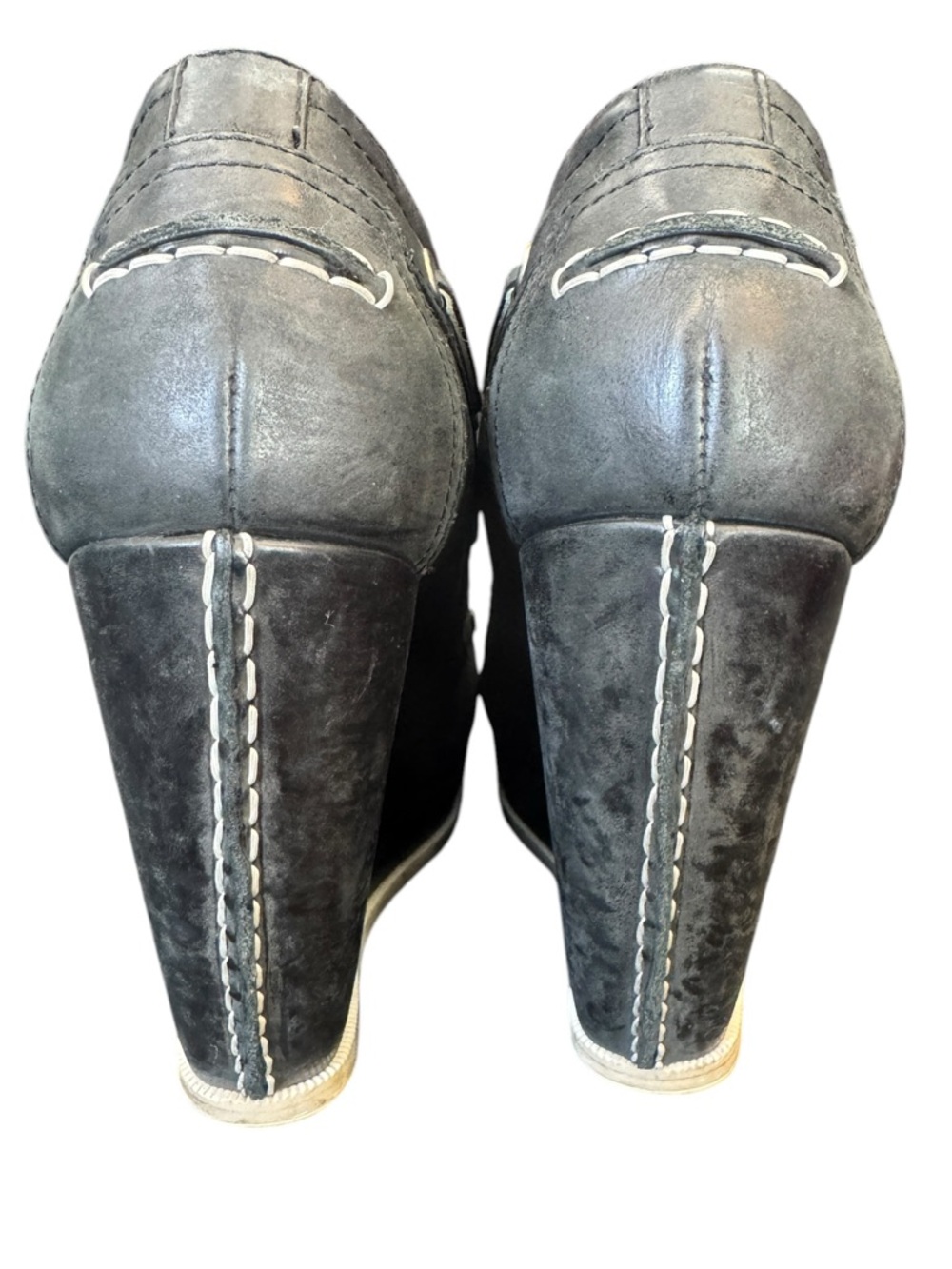 Balenciaga  blue/ white wedge boat shoes Sz. 38 - Picture 5 of 12